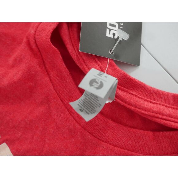 500 Level Officially Licensed Travis Kelce Heart Kansas City Chiefs T-Shirt Red - Picture 8 of 8